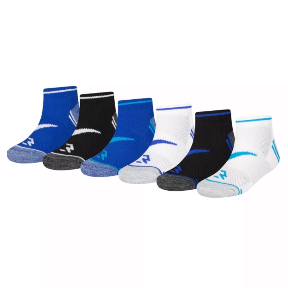 Nike Boys 3Brand Russell Wilson 6-Pack Low Cut Socks